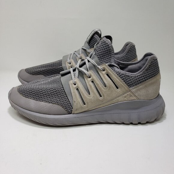 Adidas Tubular Radial Solid Grey Mens 13 - Picture 2 of 10